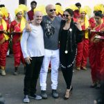 Mumbai: Hollywood actors Vin Diesel and Deepika Padukone coming out from Kalina Airport in Mumbai on January 12, 2017. Vin Diesel is visiting India for the promotions of his film xXx - Return of Xander Cage. (Photo: IANS)