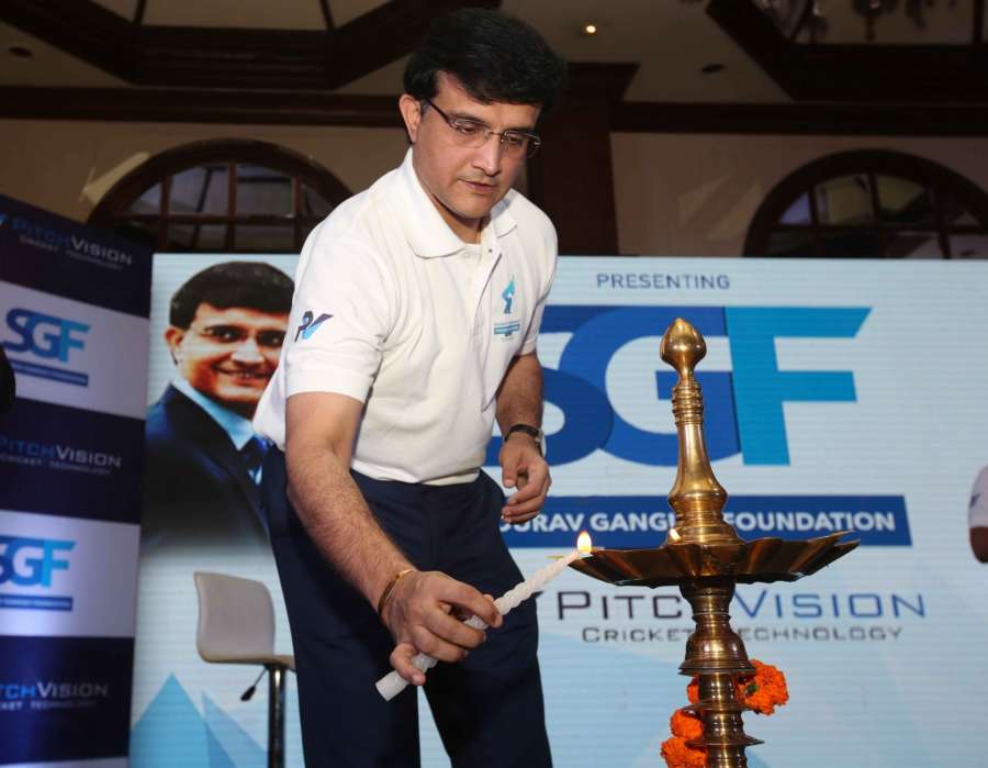 Kolkata: CAB President Sourav Ganguly during the launch of Sourav Ganguly Foundation and Cricket School in Kolkata on Dec 14, 2016. (Photo: IANS) by .