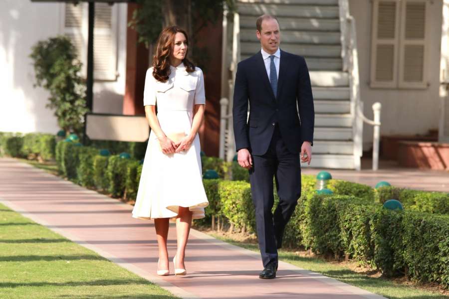 New Delhi: Prince William and Kate Middleton, the Duke and Duchess of Cambridge at Gandhi Smriti in New Delhi, on April 11, 2016. (Photo: Amlan Paliwal/IANS) by .