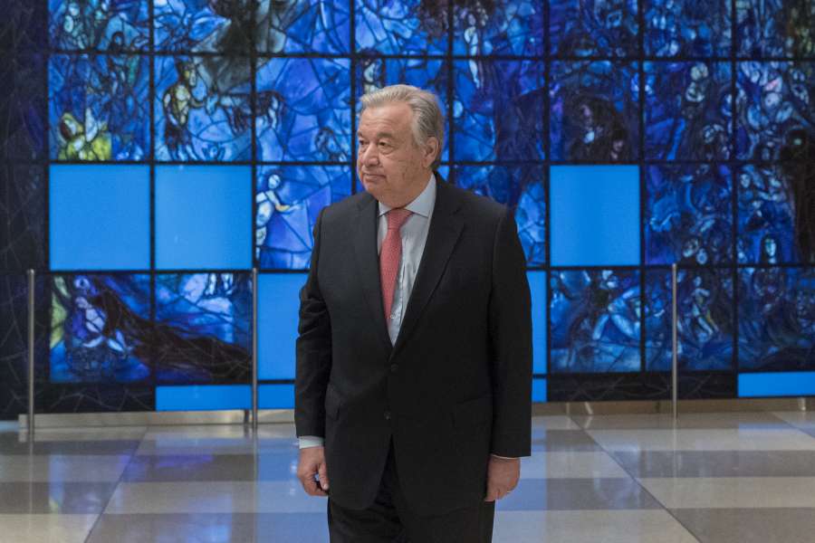 UN-NEW CHIEF-FIRST DAY OF WORK