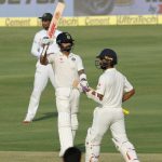 Hyderabad: Indian captain Virat Kohli celebrates his century on the first day of the only test match between India and Bangladesh in Hyderabad on Feb. 9, 2017. (Photo: Surjeet Yadav/IANS) by .