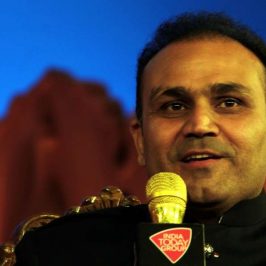 New Delhi: Former Indian cricketer Virender Sehwag addresses at "Agenda Aaj Tak" in New Delhi on Dec 7, 2016. (Photo: IANS) by .