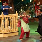 Mumbai: Actor Akshay Kumar and stand-up comedian Ali Asgar during the promotion of film Jolly LLB 2 on the sets of The Kapil Sharma Show in Mumbai, on Jan 31, 2017. (Photo: IANS) by .