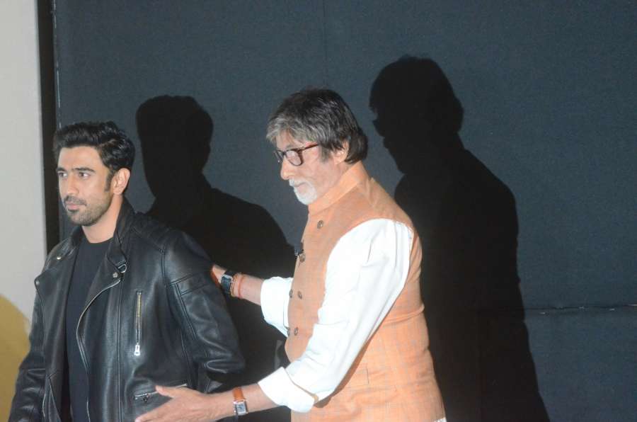 Mumbai: Actors Amitabh Bachchan and Amit Sadh during the trailer launch of their upcoming film "Sarkar 3" in Mumbai on March 1, 2017. (Photo: IANS) by .
