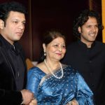 Mumbai: Sarod players Amaan Ali Khan and Ayaan Ali Khan with their mother Subhalakhmi Khan during the launch of his book Master on Masters in Mumbai on March 28, 2017. (Photo: IANS) by .