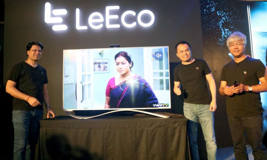 New Delhi: LeEco launches Le TV Super 3 Series in New Delhi, on Aug 4, 2016. (Photo: IANS) by .