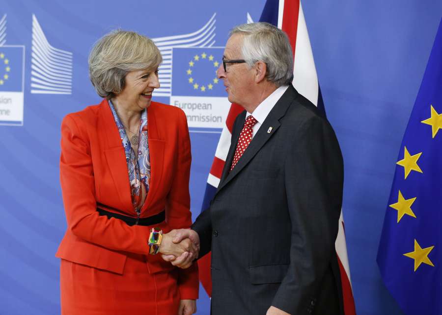 BELGIUM-BRUSSELS-EU-BRITAIN-MEETING by .