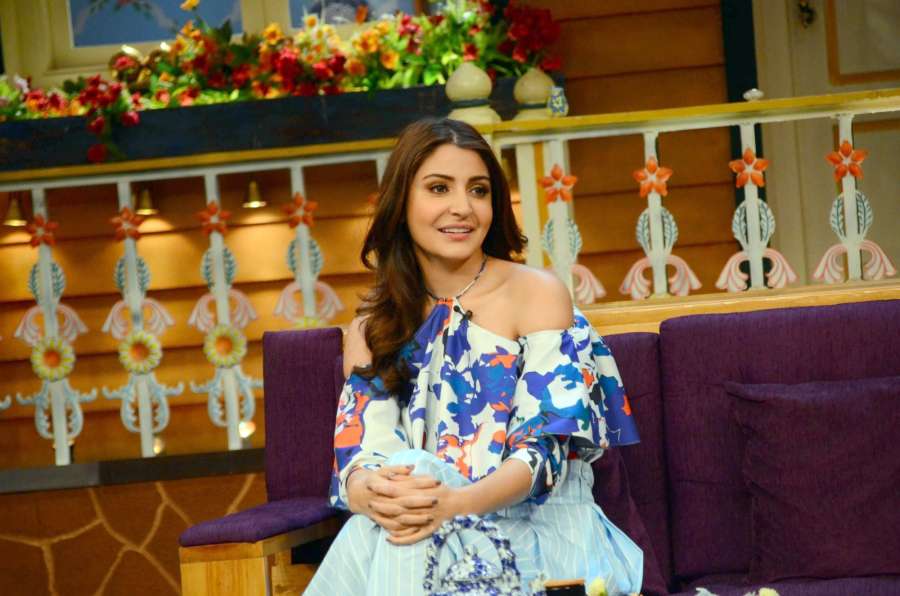 Mumbai: Actress Anushka Sharma during the promotion of film Phillauri on the sets of The Kapil Sharma Show in Mumbai on March 6, 2017. (Photo: IANS) by .