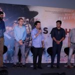 Mumbai: Producer of The Sachin Project Ravi Bhagchandka, filmmaker James Erskine, cricket player Sachin Tendulkar, founder and chairman of the Carnival Group Shrikant Bhasi and film distributor Anil Thadani during the trailer launch film Sachin: A Million Dreams in Mumbai on April 13, 2017. (Photo: IANS) by .