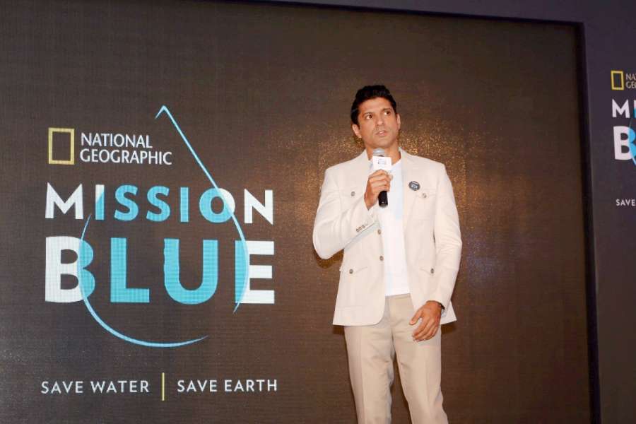 Mumbai: Actor Farhan Akhtar during the launch of National Geographic event in Mumbai on April 21, 2017. (Photo: IANS) by .