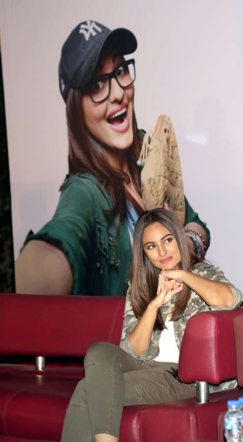 New Delhi: Actress Sonakshi Sinha during a press conference to promote their upcoming film "Noor", in New Delhi, on April 14,2017. (Photo: Amlan Paliwal/IANS) by .