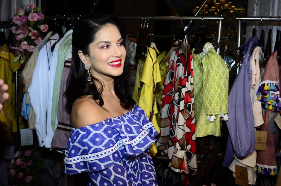 Mumbai: Actress Sunny Leone during fashion designer Maheka Mirpuri summer collection in Mumbai on April 8, 2017. (Photo: IANS) by .