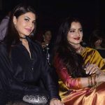 Mumbai: Actors Jacqueline Fernandez and Rekha during the Geo Asia Spa Awards 2017 in Mumbai on March 30, 2017. (Photo: IANS) by .