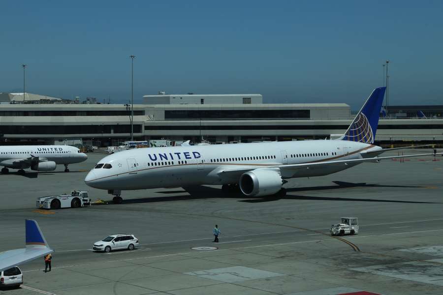 SAN FRANCISCO, July 14, 2016 (Xinhua) -- A United Airlines' Boeing 787-9 Dreamliner to fly the inaugural San Francisco-Hangzhou nonstop flight is going to take off from the San Francisco International Airport, the Untied States, on July 13, 2016. United Airlines on Wednesday inaugurated a three-times-weekly nonstop service from the U.S. West Coast city San Francisco to the southeast Chinese city of Hangzhou. (Xinhua/Liu Yilin/IANS) by .