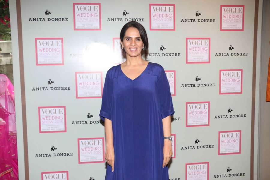 Mumbai: Fashion designer Anita Dongre during a prelude to the Vogue Wedding Show 2016 in Mumbai on July 13, 2016. (Photo: IANS) by .
