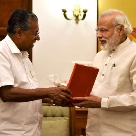 New Delhi: Kerala Chief Minister Pinarayi Vijayan calls on the Prime Minister Narendra Modi, in New Delhi, on May 28, 2016. (Photo: IANS/PIB) by .