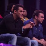Mumbai: Actor Salman Khan and Sohail Khan during the promotion of film Tubelight on the sets of Zee TV`s musical reality Sa Re Ga Ma Pa Li`l Champshow in Mumbai, on May 30, 2017. (Photo: IANS) by .