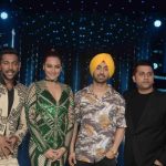 Mumbai: Choreographer Terence Lewis, actors Sonakshi Sinha, Diljit Dosanjh and filmmaker Mohit Suri during the promotion of film Super Singh on the sets of Star Plus TV show Nach Baliye Season 8 in Mumbai, on June 13, 2017. (Photo: IANS) by .