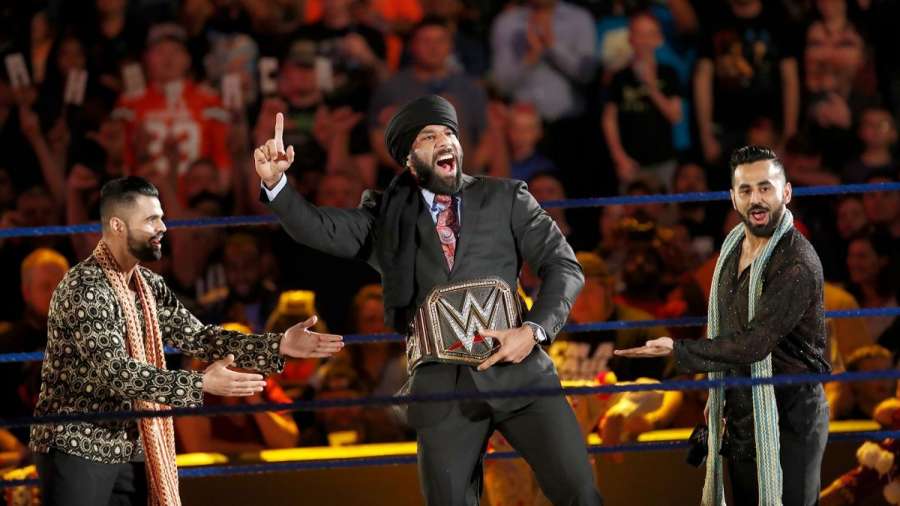 World Wrestling Entertainment (WWE) champion Yuvraj Singh Dhesi popularly known as Jinder Mahal. (File Photo: IANS) by .