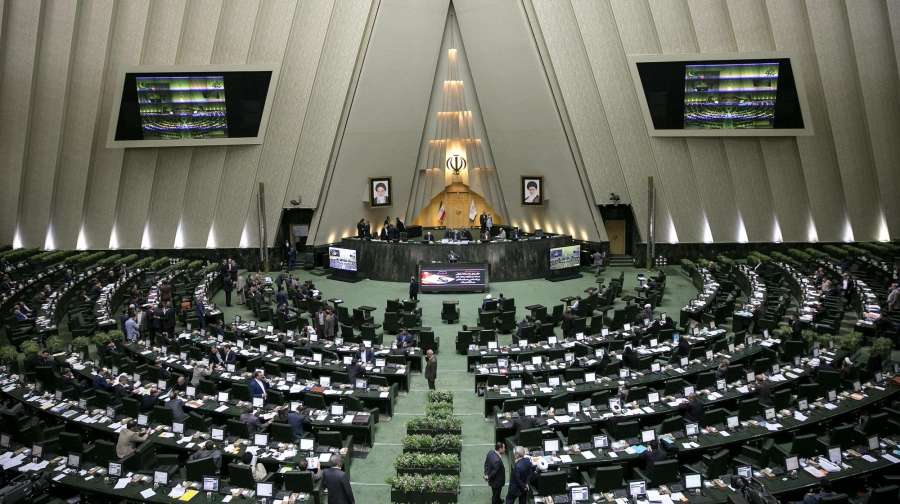 TEHRAN, June 7, 2017 (Xinhua) -- Photo taken on May 31, 2017 shows Iranian lawmakers attend Iranian Majlis (parliament) in Tehran, Iran. Shooting inside the Majlis (parliament) of Iran on Wednesday morning has led to death of at least one security guard a by .