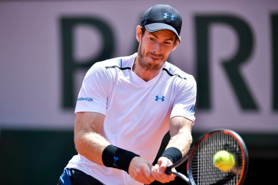 PARIS, June 10, 2017 (Xinhua) -- Andy Murray of Britain returns the ball during the men's singles semifinal against Stan Wawrinka of Switzerland at the French Open Tennis Tournament 2017 in Paris, France on June 9, 2017. Andy Murray lost 2-3. (Xinhua/Chen Yichen/IANS) by .