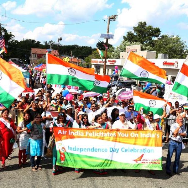New Jersey: Indian participate during a parade organised on the occasion of India's 70th Independence Daycelebration in New Jersey on Aug 15, 2016. (Photo: Mohammed Jaffer/IANS) by .