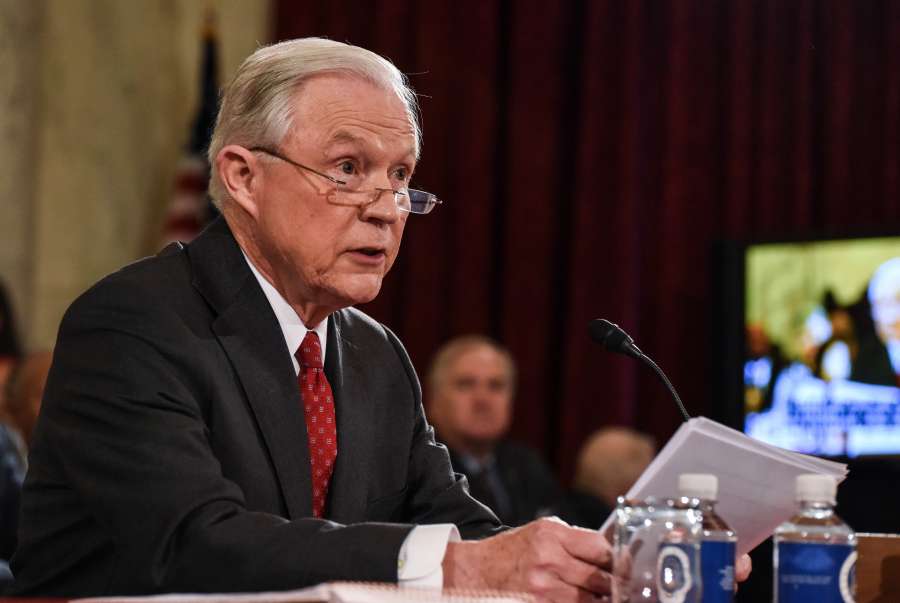 U.S.-WASHINGTON D.C.-NOMINATION HEARING-JEFF SESSIONS by .