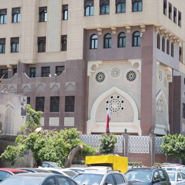 CAIRO, June 5, 2017 (Xinhua) -- Photo taken on June 5, 2017 shows the Embassy of Qatar in Cairo, Egypt. Egypt announced on Monday the cut of diplomatic ties with Qatar, accusing the Gulf Arab state of supporting "terrorist" organizations, according to a Foreign Ministry statement. (Xinhua/Meng Tao/IANS)(rh) by .