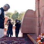 Amritsar: London Mayor Sadiq Khan pays tribute to martyrs during his visit to the Jallianwala Bagh in Amritsar on Dec 6, 2017.(Photo: IANS) by .