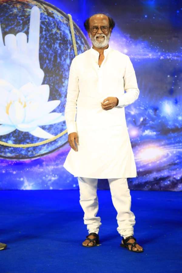 Chennai: Actor Rajinikanth during a programme in Chennai. (Photo: IANS) by .