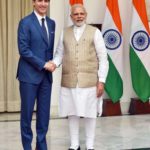 New Delhi: Prime Minister Narendra Modi with Canadian Prime Minister Justin Trudeau during a meeting at Hyderabad House, in New Delhi on Feb 23, 2018. (Photo: IANS/PIB) by .