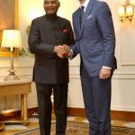 New Delhi: Canadian Prime Minister Justin Trudeau calls on President Ram Nath Kovind at Rashtrapati Bhavan in New Delhion Feb 23, 2018. (Photo: IANS/RB) by .