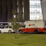 MIAMI, March 16, 2018 (Xinhua) -- An ambulance is seen on the campus of Florida International University after a deadly pedestrian footbridge collapse, in Miami, Florida, United States, on March 15, 2018. A pedestrian footbridge near Florida International University (FIU) collapsed Thursday afternoon, causing "several fatalities," local authorities said. (Xinhua/Monica McGivern/IANS) by .