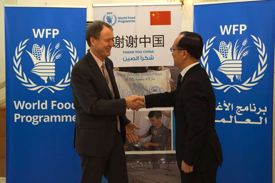SYRIA-DAMASCUS-CHINA-WFP-DONATION by .