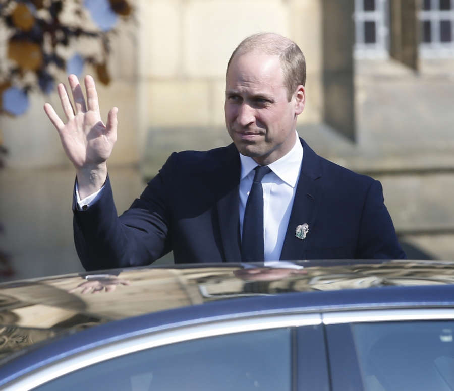 MANCHESTER (BRITAIN), May 22, 2018 (Xinhua) -- Prince William leaves Manchester Cathedral after the national service of commemoration to remember the victims of the bomb attack in Manchester, Britain, on May 22, 2018. Prince William and British Prime Mini by Xinhua.