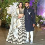Mumbai: Actress Sonam Kapoor and Anand Ahuja at their wedding reception in Mumbai, on May 8, 2018. (Photo: IANS) by .