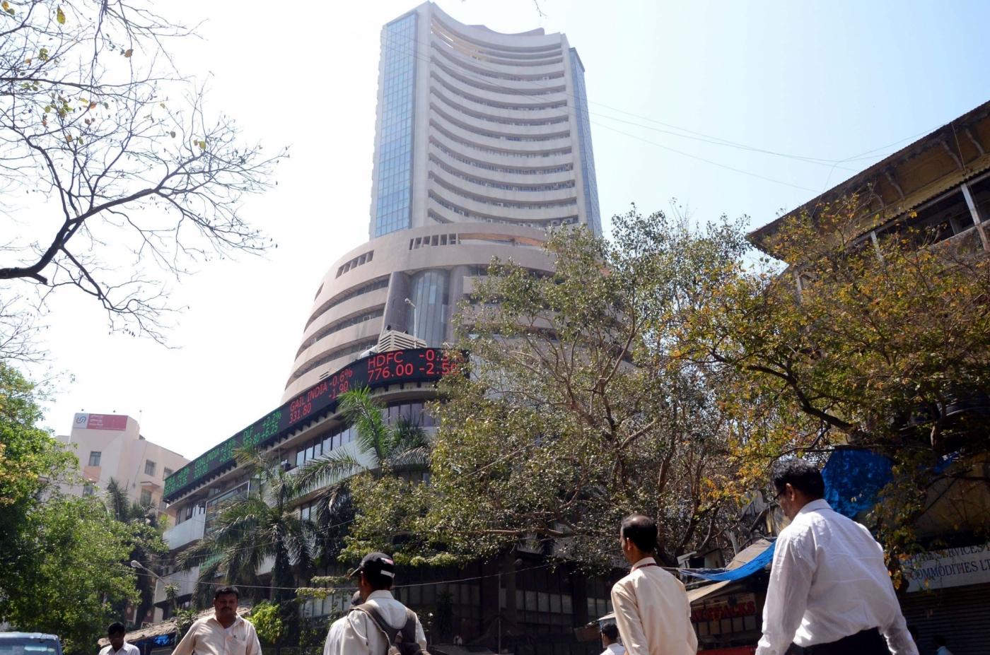 Bombay Stock Exchange. (File Photo: IANS) by .