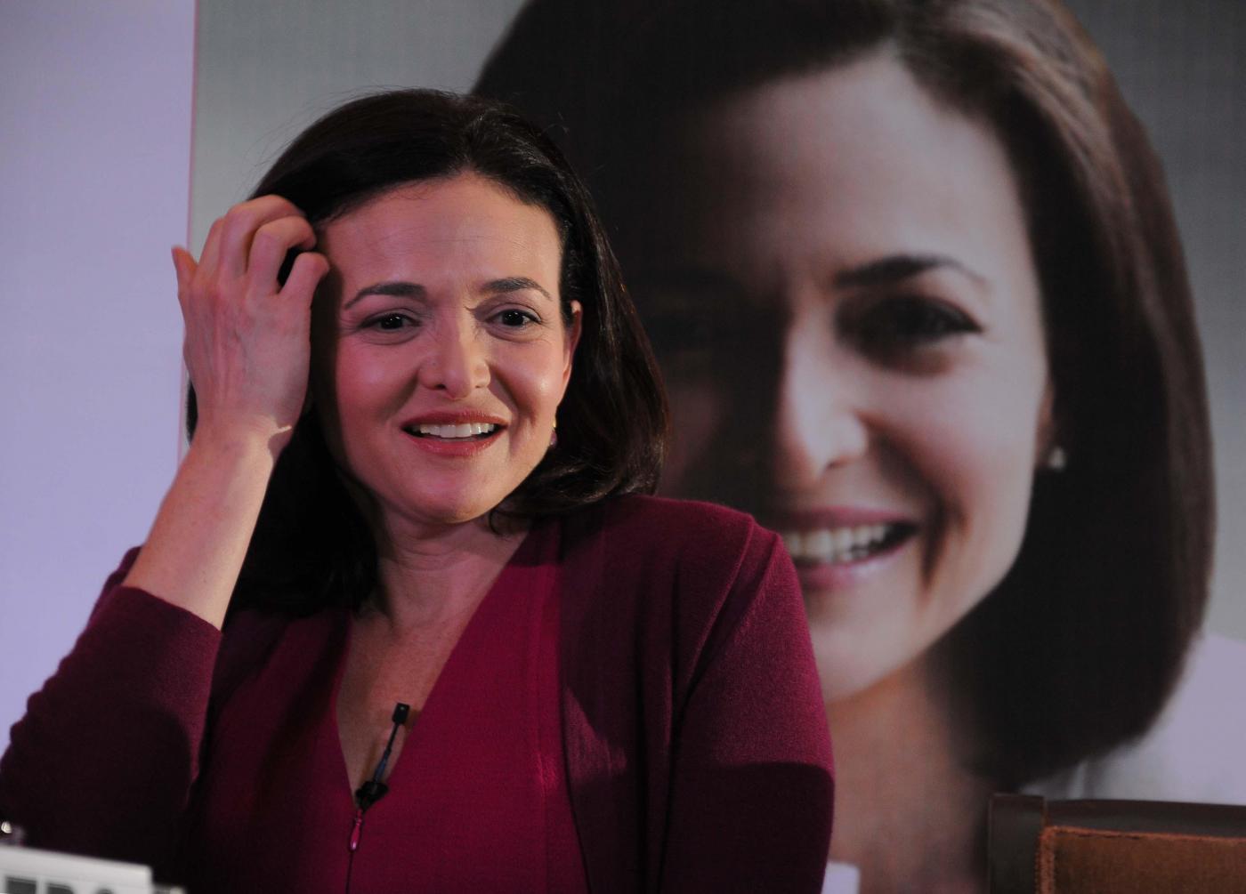 Facebook COO Sheryl Sandberg during a programme in New Delhi on July 2, 2014. (Photo: IANS) by .