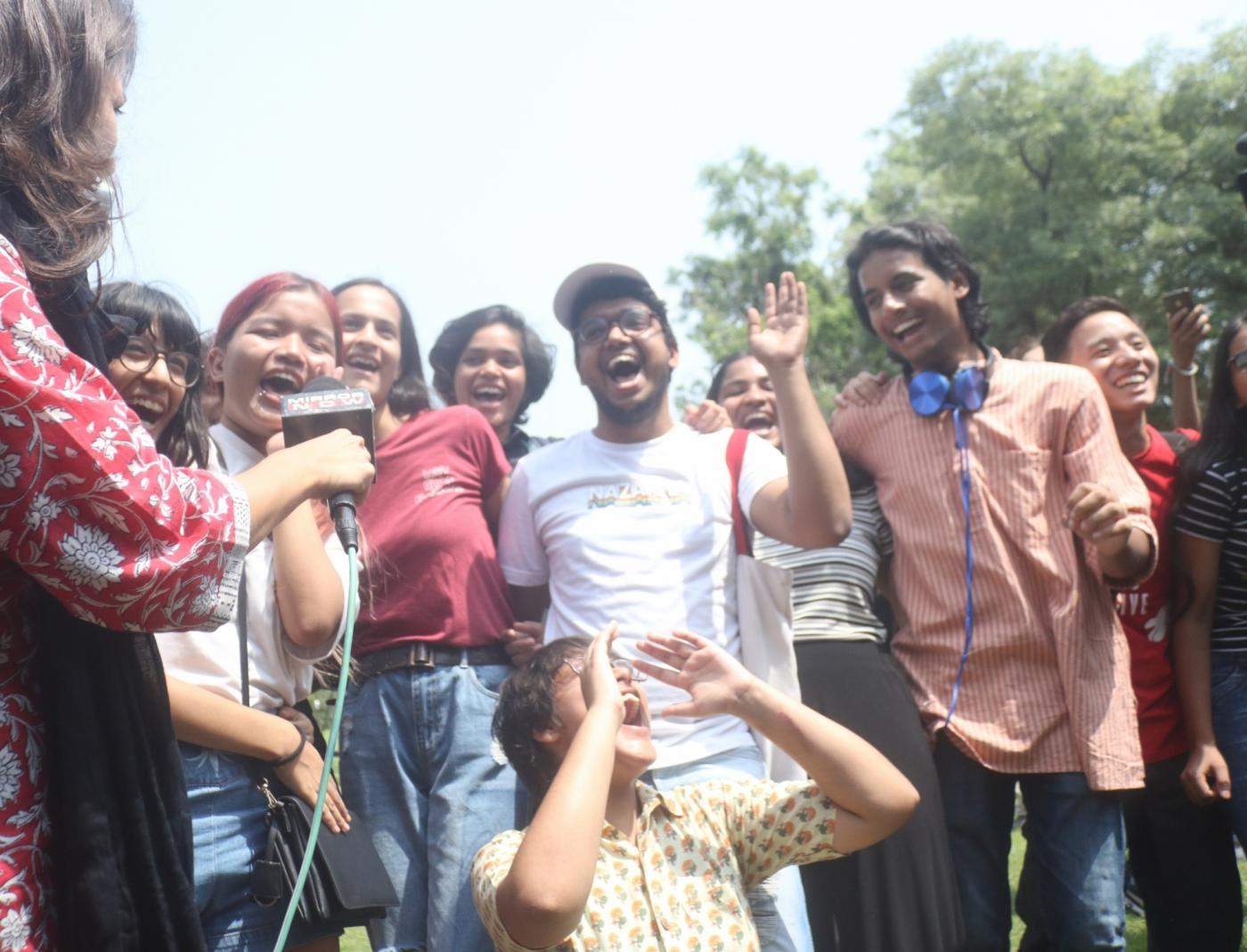 New Delhi: LGBTIQ (lesbian, gay, bisexual, transgender/transsexual, intersex and queer/questioning) supporters celebrate after the Supreme Court in a landmark decision decriminalised homosexuality by declaring Section 377, the penal provision which criminalised gay sex, as "manifestly arbitrary"; in New Delhi on Sept 6, 2018. (Photo: IANS) by .