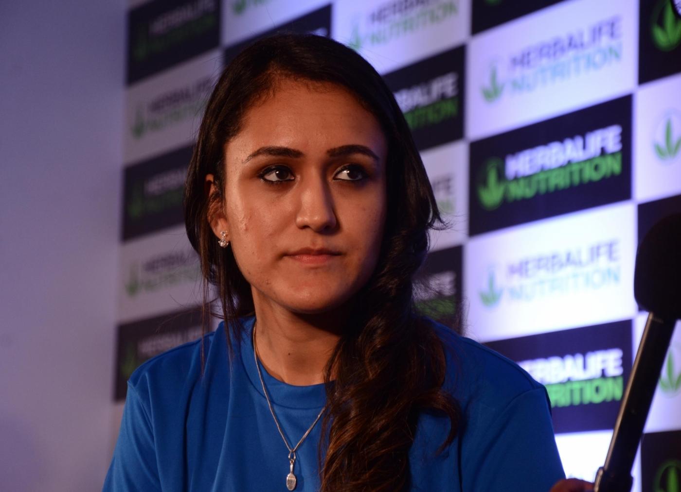 New Delhi: Table tennis player Manika Batra during a programme, in New Delhi on Sept 20, 2018. (Photo: IANS) by .