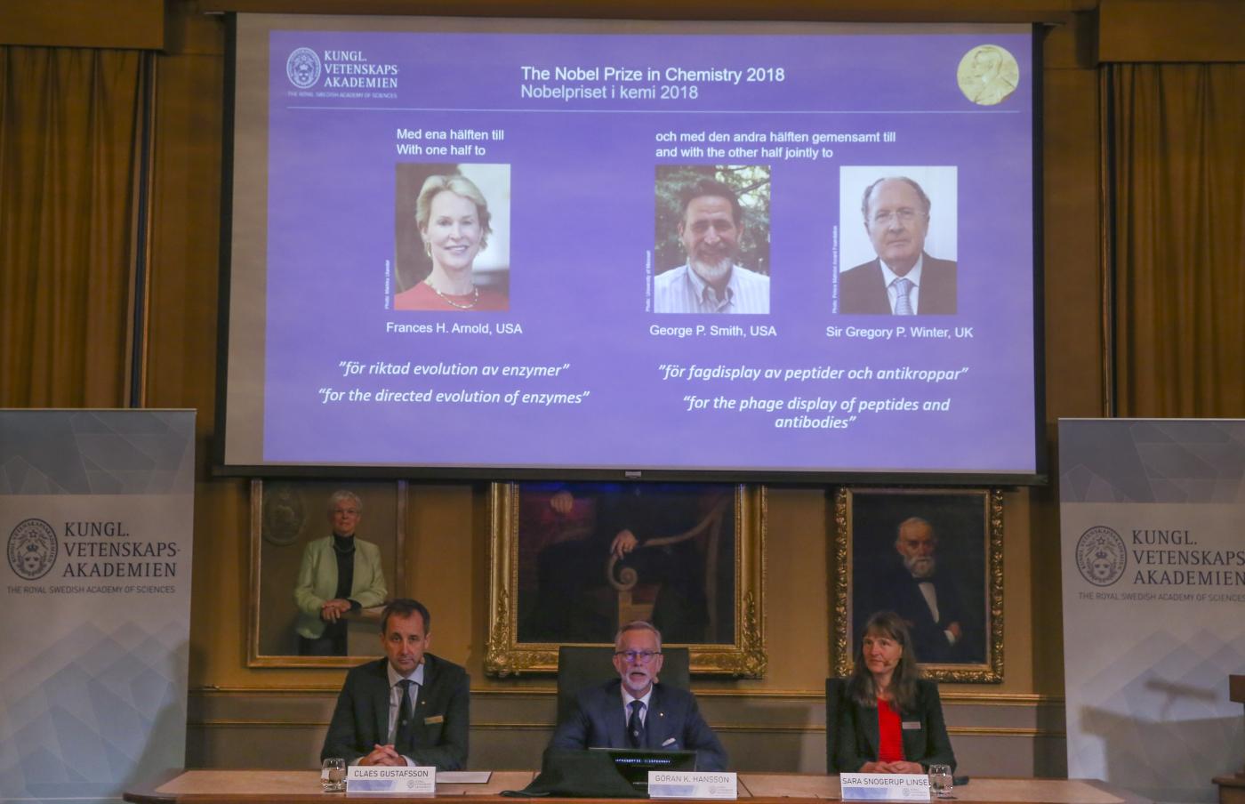 SWEDEN-STOCKHOLM-NOBLE PRIZE-CHEMISTRY-ANNOUNCEMENT by .