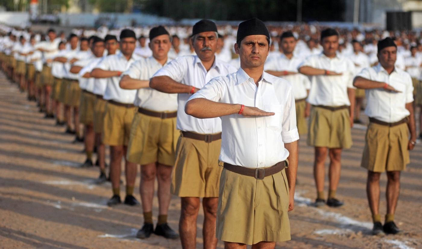 RSS volunteers. (File Photo: IANS) by .