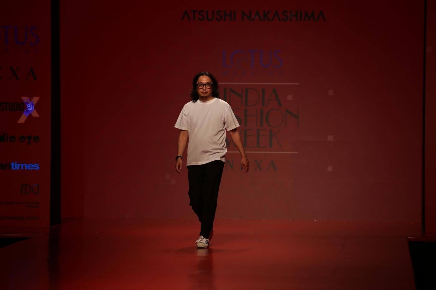 New Delhi: Designer Atsushi Nakashima during Lotus Make-Up India Fashion Week Spring Summer 2019 in New Delhi on Oct 12, 2018.(Photo: Amlan Paliwal/IANS) by .