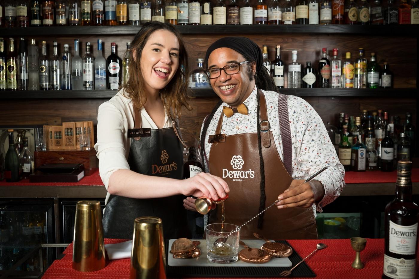 Brand Ambassadors for Dewar's India - Emily Thompson and Ernest Reid. by .
