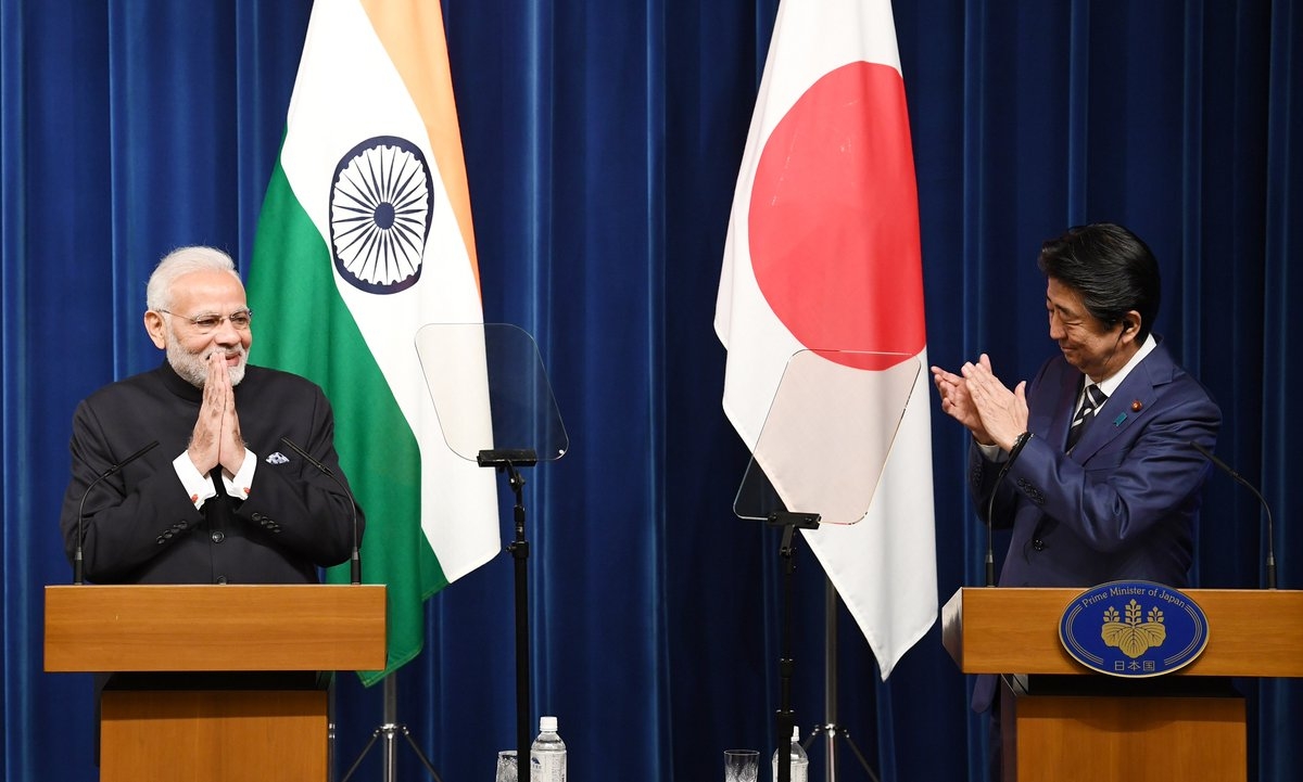 Tokyo: Prime Minister Narendra Modi and Japanese Prime Minister Shinzo Abe at the Joint Press Statement in Tokyo, Japan on Oct 29, 2018. (Photo: IANS/PIB) by .