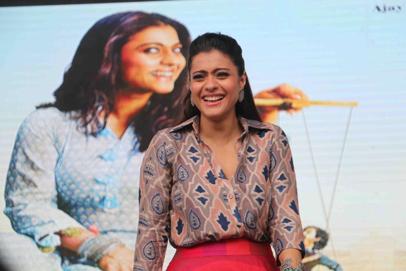 Mumbai: Actress Kajol Devgn during the promotion of her upcoming film "Helicopter Eela" at Umang Festival in Mumbai on Aug 20, 2018.(Photo: IANS) by .