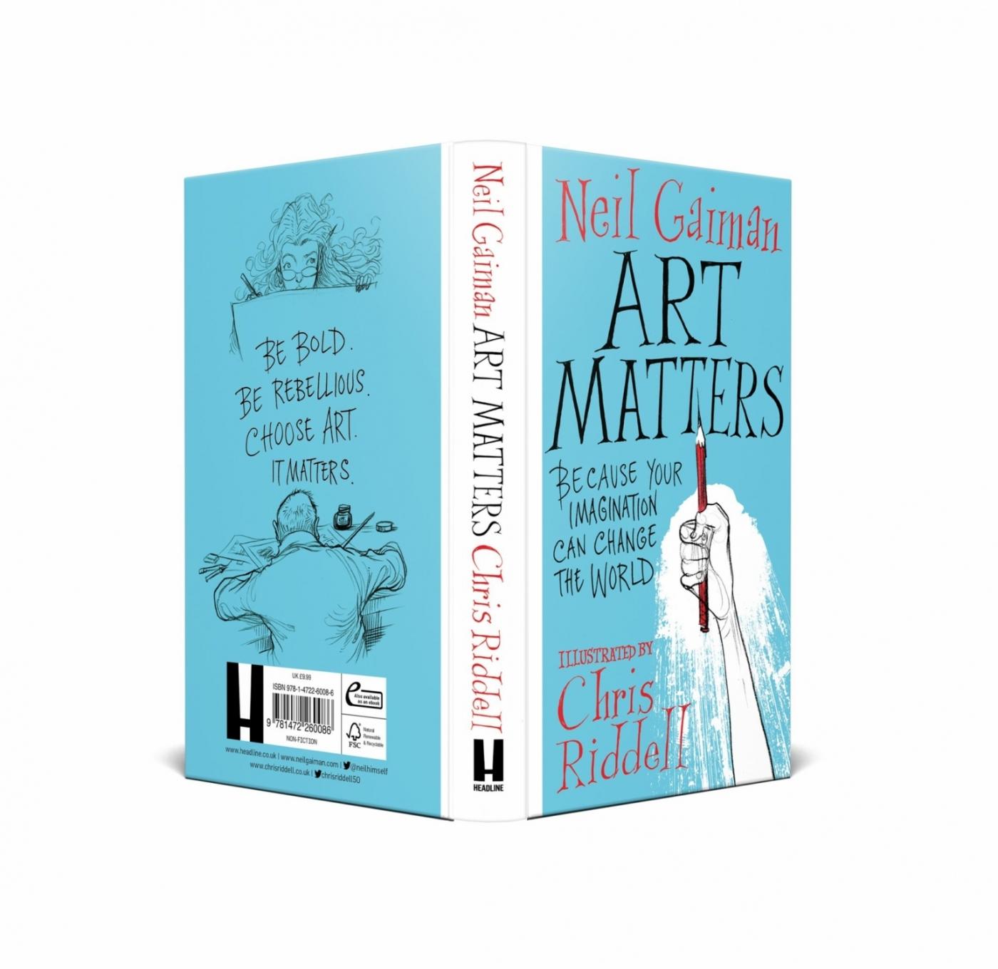 The book cover of Art Matters by Neil Gaiman. by .