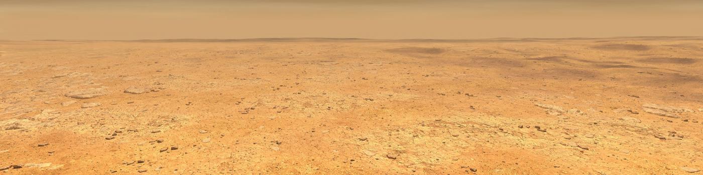 This artistâs concept depicts the smooth, flat ground that dominates InSight's landing ellipse in the Elysium Planitia region of Mars. (Photo Source: NASA) by .