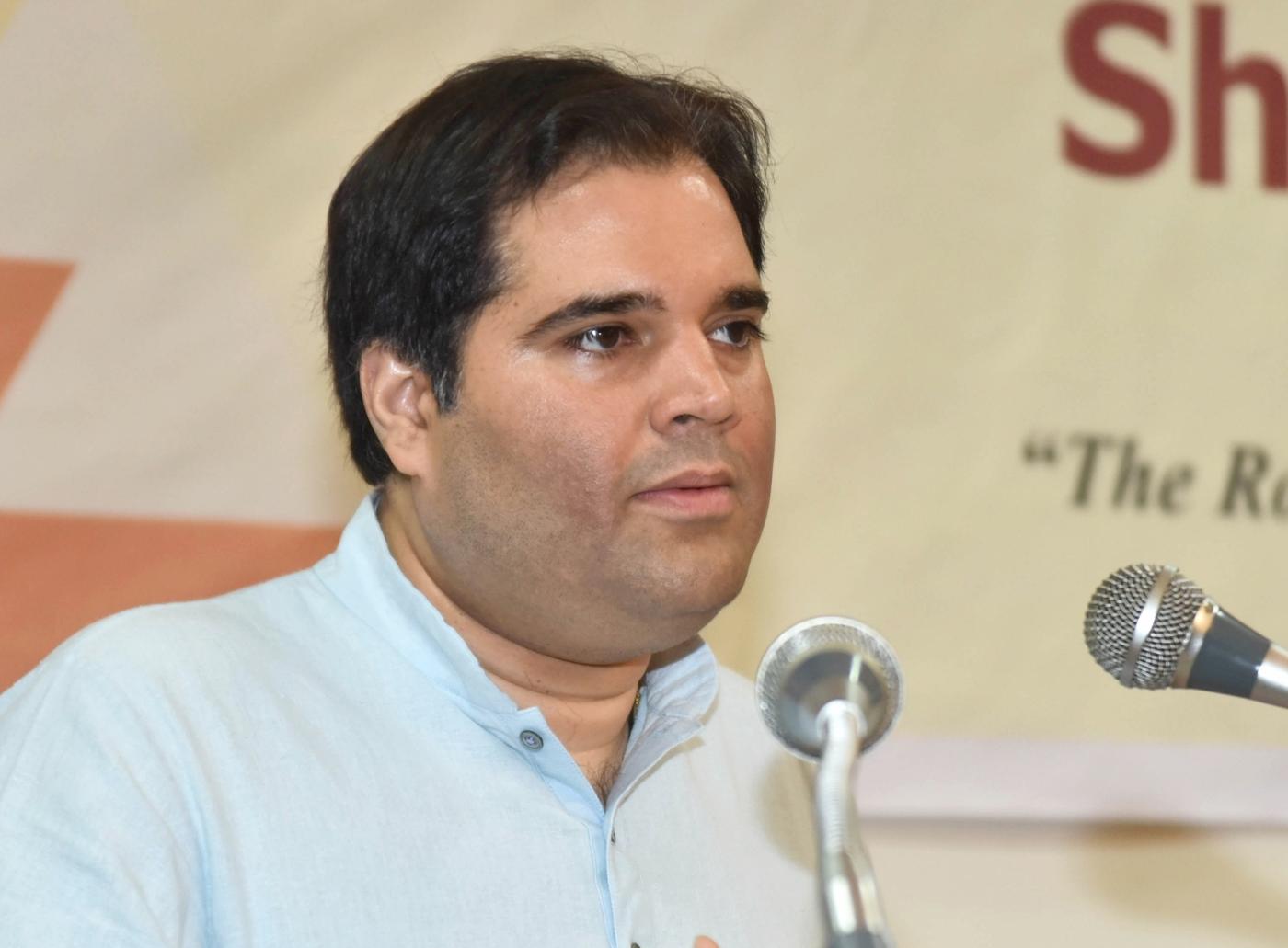 Bengaluru: BJP MP Varun Gandhi addresses during "The Road to Justice opportunities and Impediments" seminar, organised by National Law School of India, in Bengaluru, on July 19, 2018. (Photo: IANS) by .