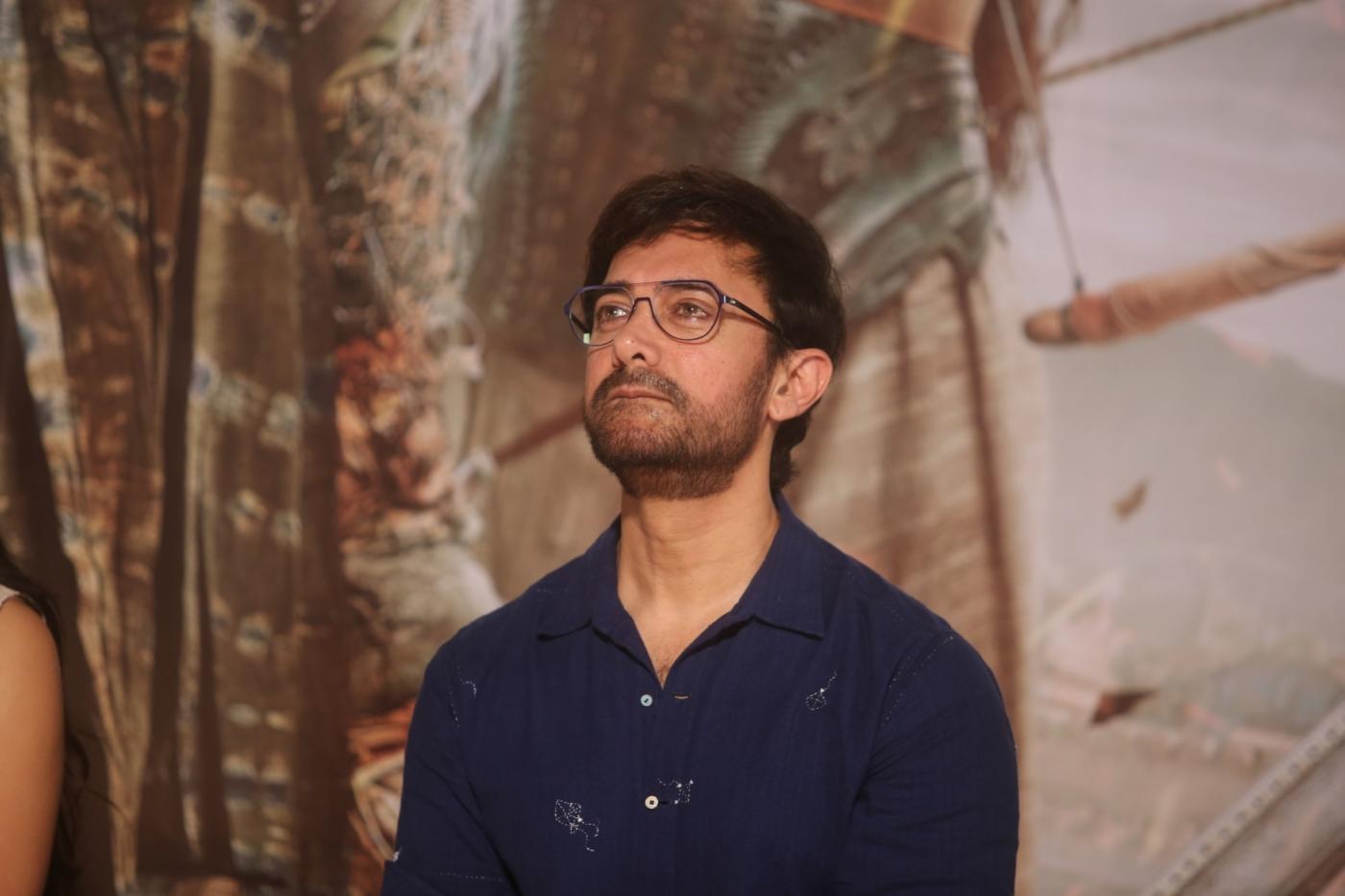 Mumbai: Actor Aamir Khan at the trailer launch of his upcoming film "Thugs of Hindostan" in Mumbai on Sept 27, 2018. (Photo: IANS) by .